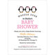 Three Pink Penguins Waddle Over Shower Invitations Image 5 of 6